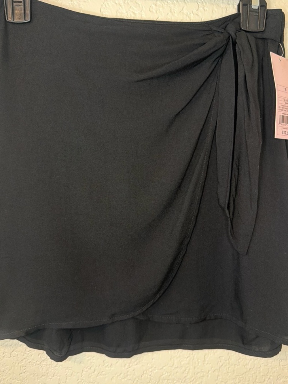 wild fable Black Wrap Mini Skirt